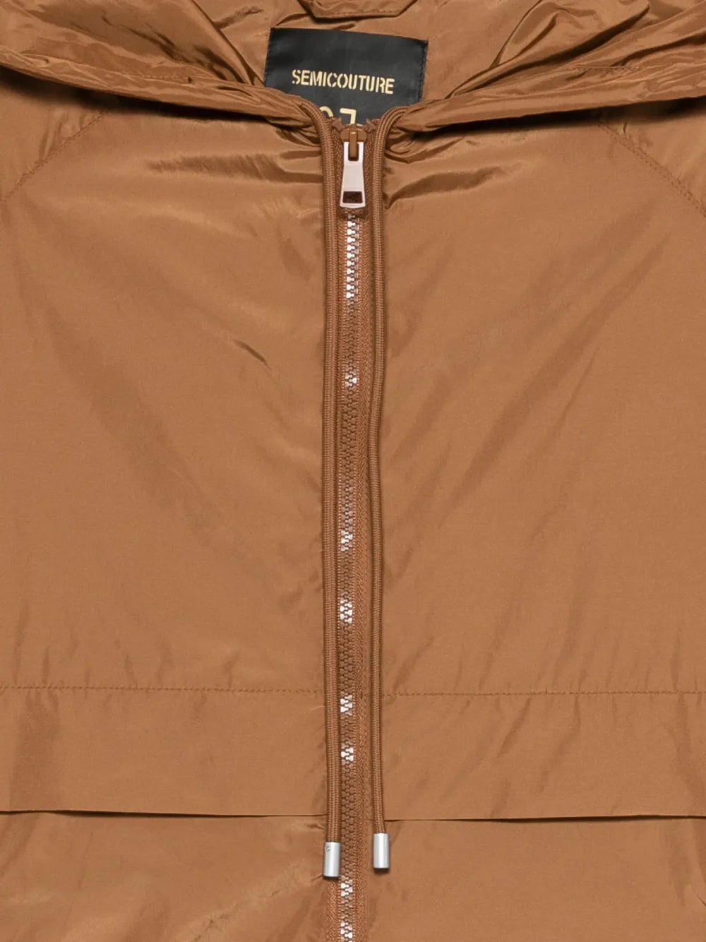 zip-up hooded jacket