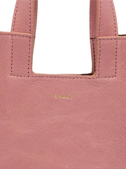 small leather tote bag