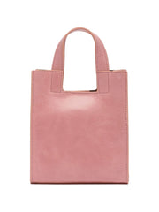 small leather tote bag