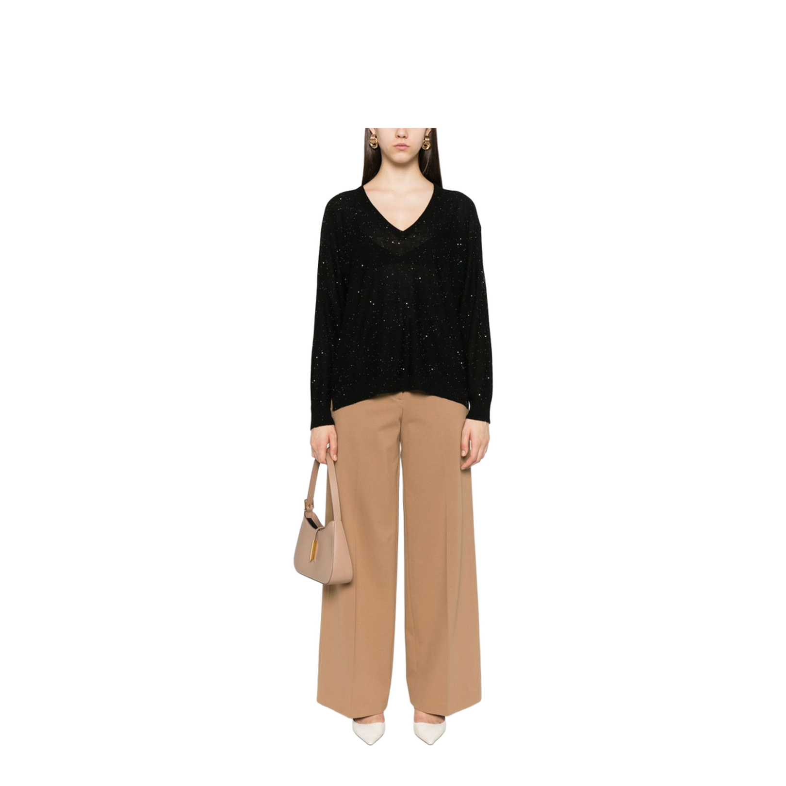 Wool V-Necked Sweater