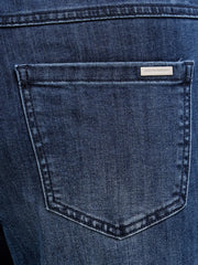 Wide-leg denim jeans