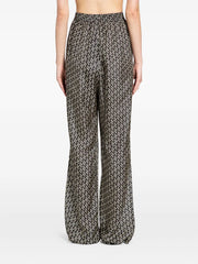 printed wide-leg trousers
