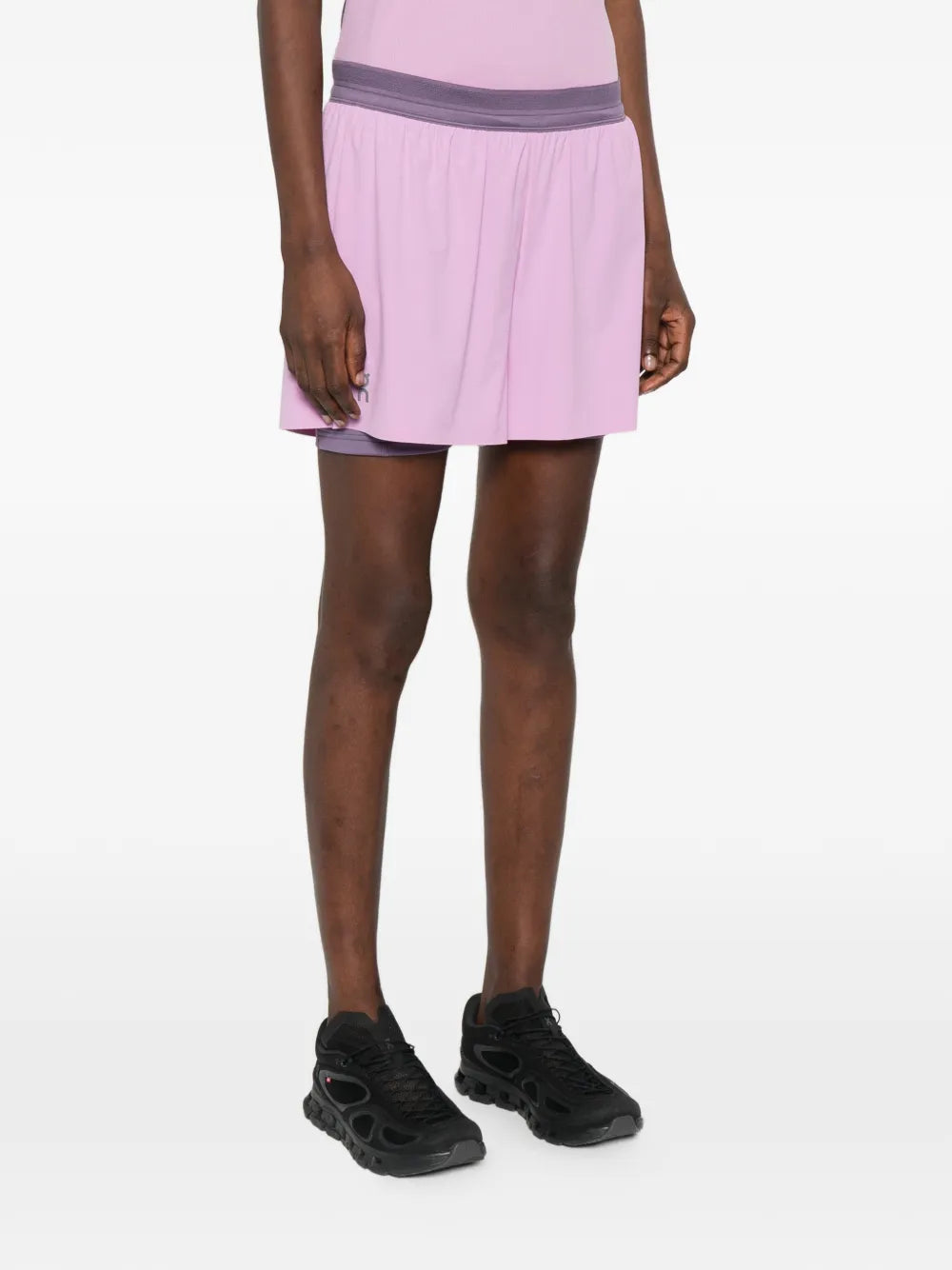 two-tone performance shorts