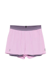 two-tone performance shorts