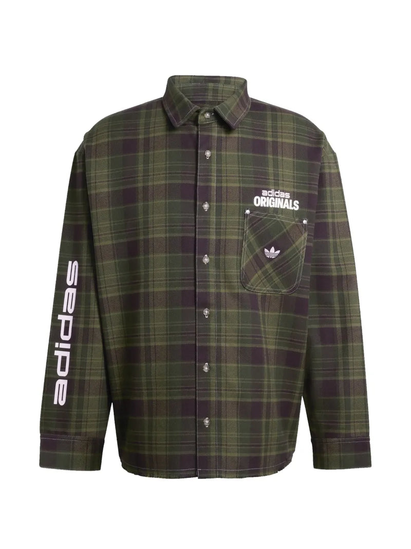 button up check shirt