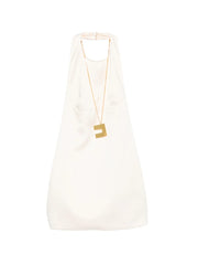 halterneck mini dress
