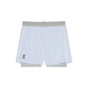 On 5" Performance 2/1 Shorts White Glacier