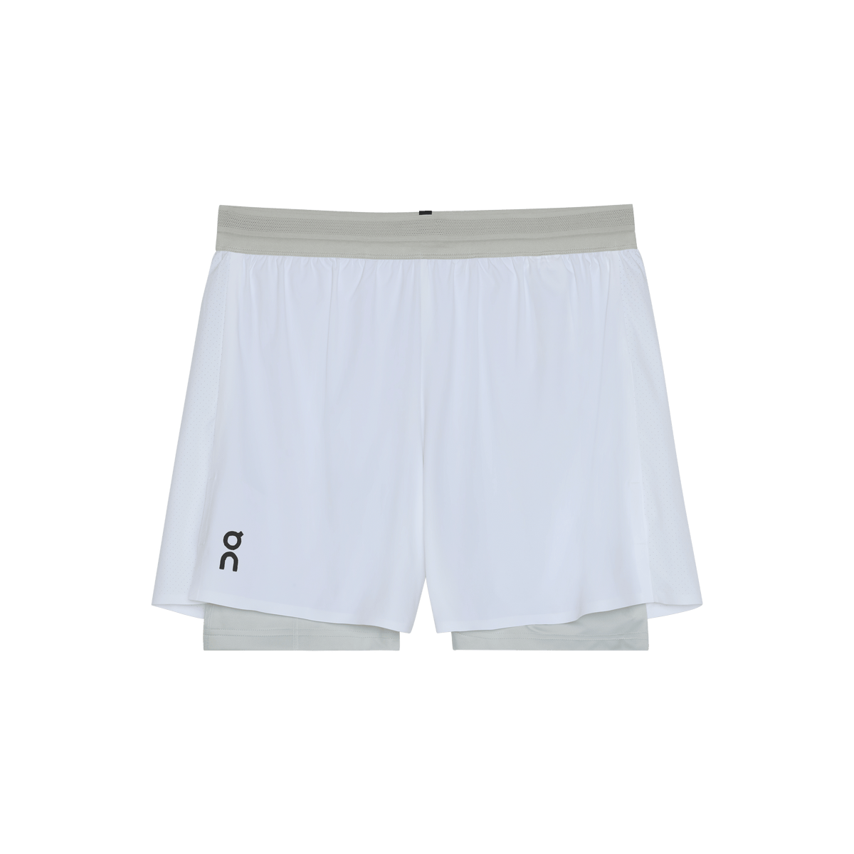 On 5" Performance 2/1 Shorts White Glacier