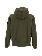 logo-patch hooded jacket