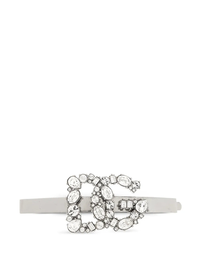 logo-embellished hair clip