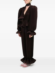 pleated puffy blouse