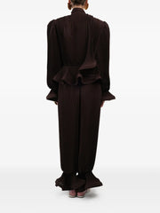 pleated puffy blouse