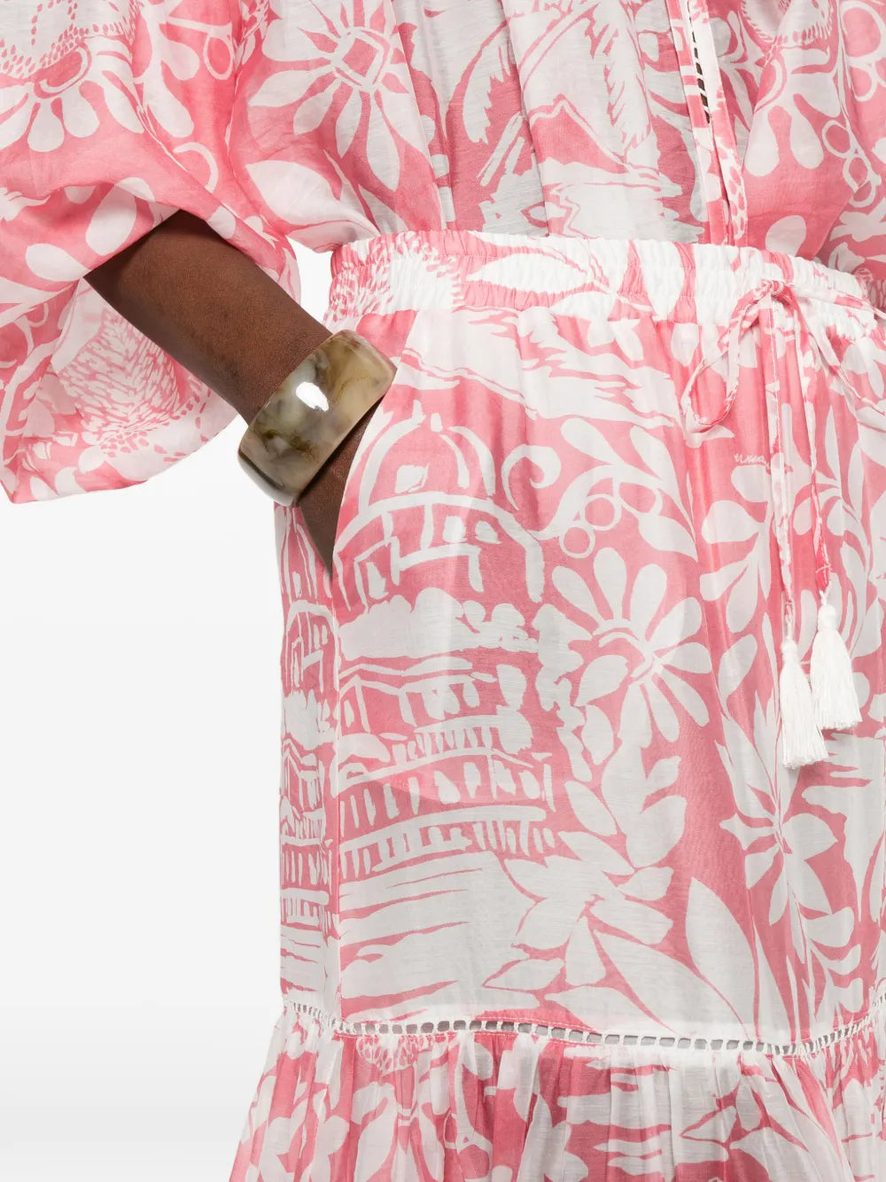 Floral Print Midi Skirt