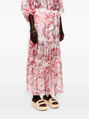 Floral Print Midi Skirt