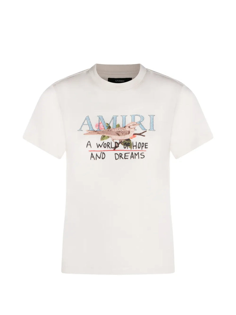 bird-print T-Shirt