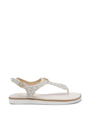 Val logo-plaque round-toe sandals