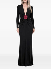 Mallorca flower-detail dress
