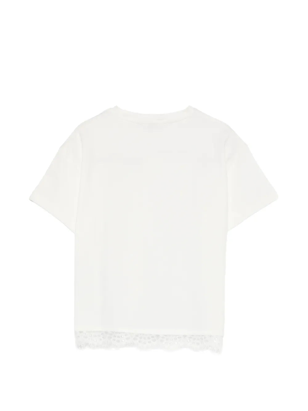 lace-trim T-Shirt