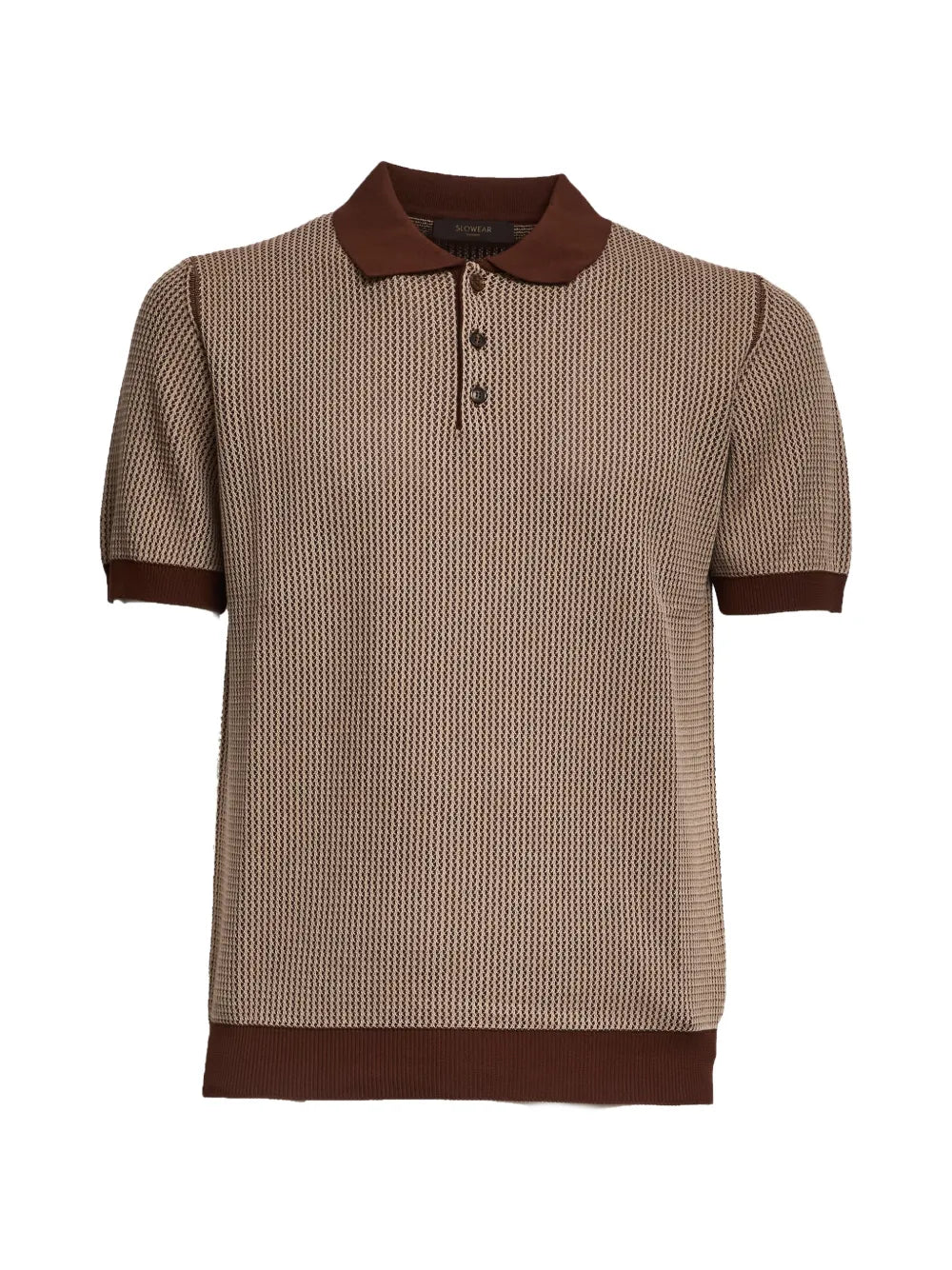 contrast polo shirt