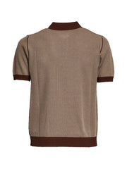 contrast polo shirt
