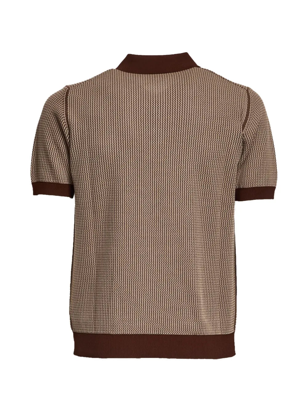 contrast polo shirt