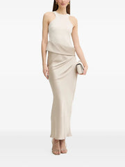 draped midi dress