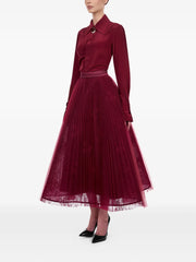 pleated lace skirt