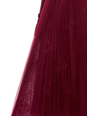 pleated lace skirt