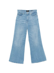 Wide-leg denim jeans