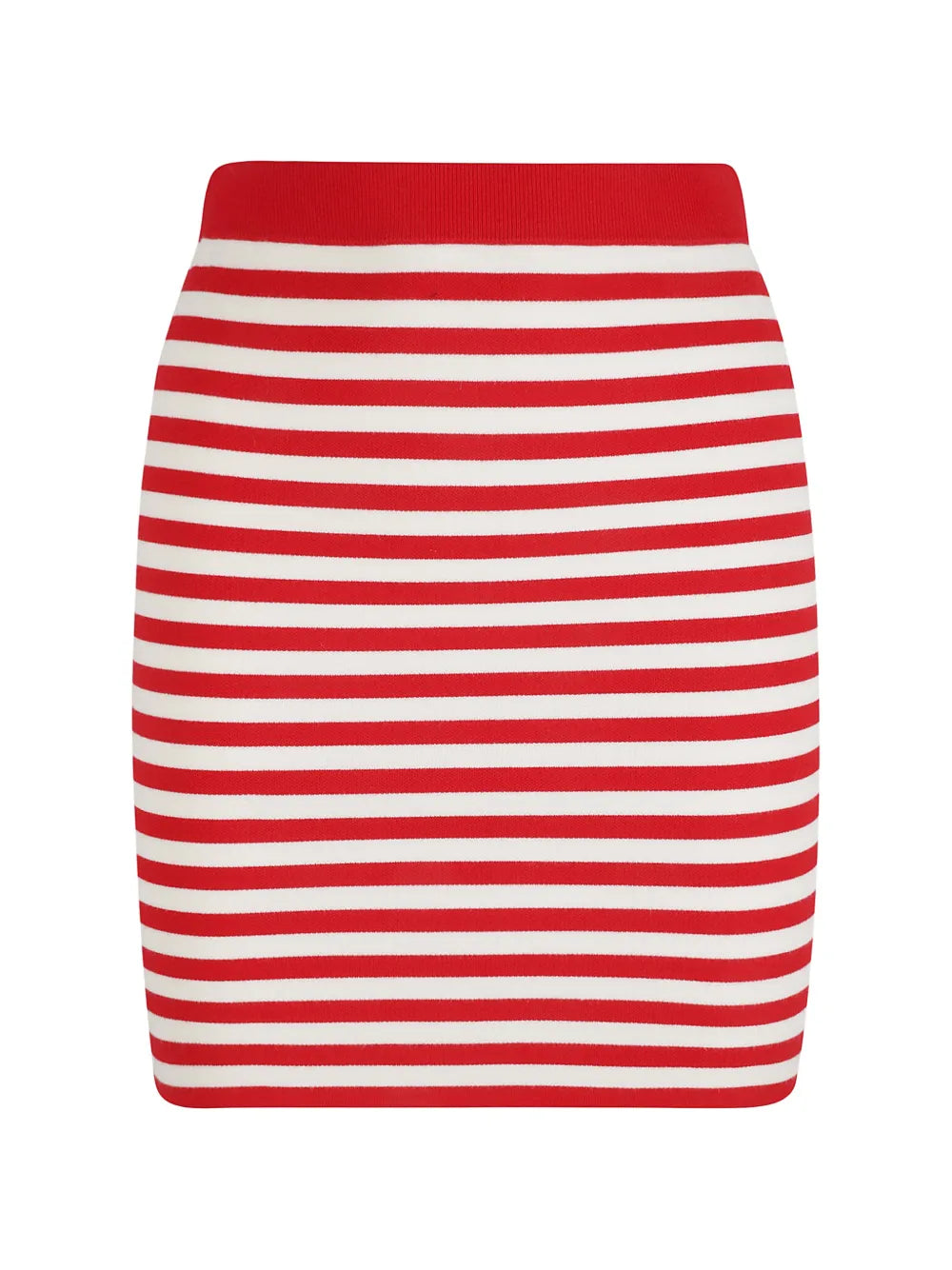striped mini skirt