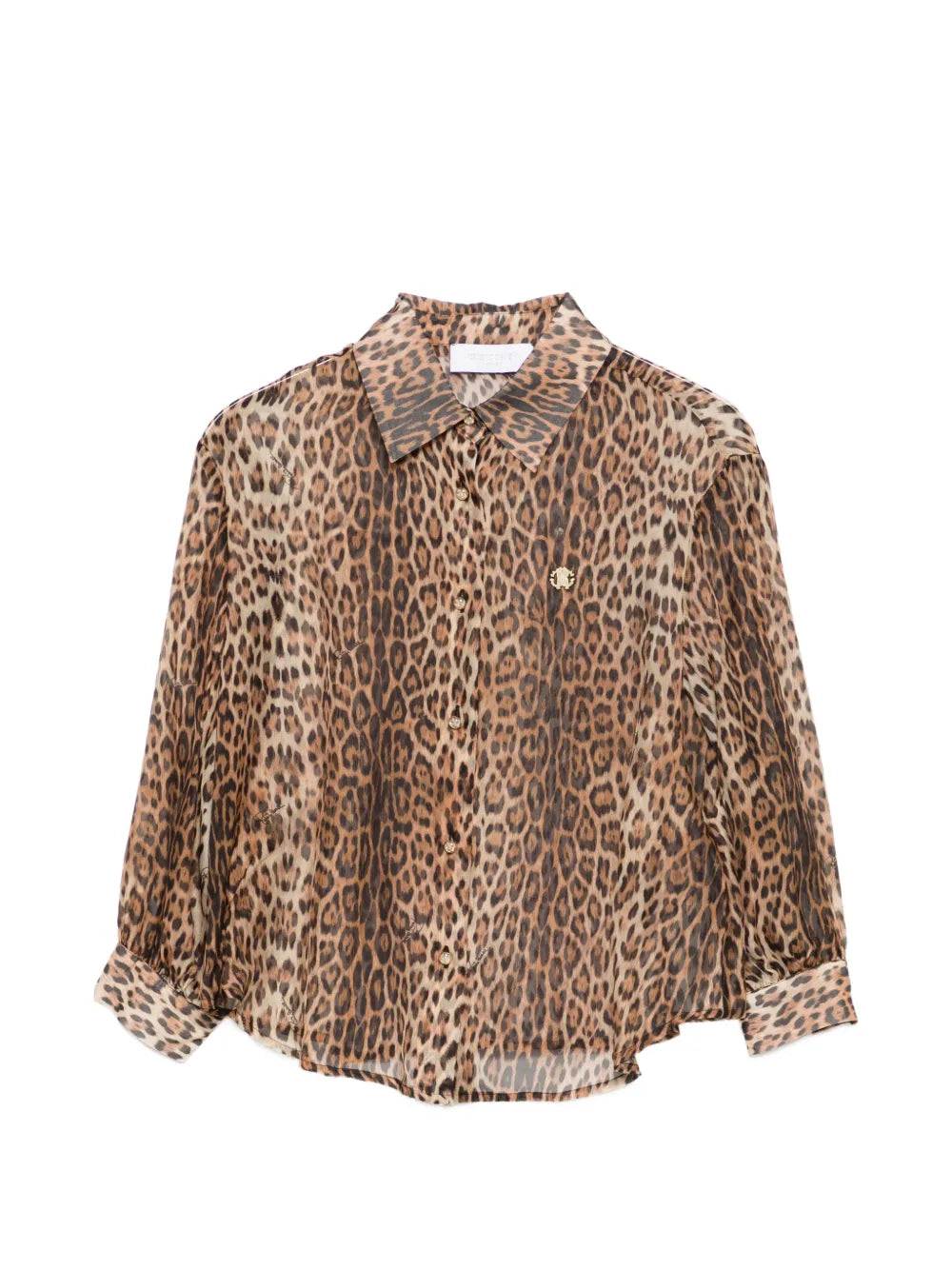 leopard-print buttoned shirt