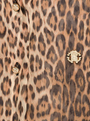 leopard-print buttoned shirt