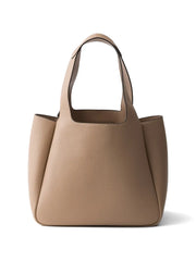 small leather tote bag