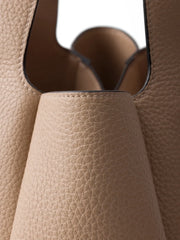 small leather tote bag