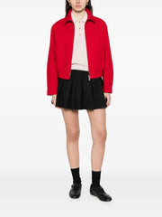 buckle pleated mini skirt