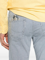 striped jeans