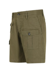 buttoned cargo shorts