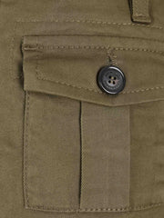 buttoned cargo shorts