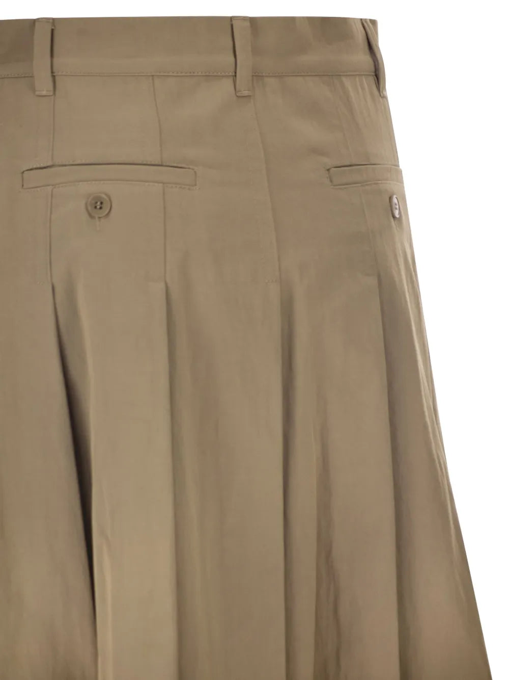 pleated A-line skirt