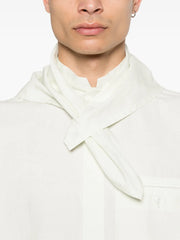 long-sleeve scarf shirt