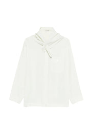long-sleeve scarf shirt
