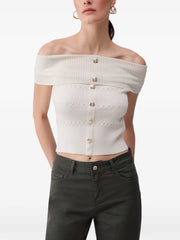 bardot-neck top
