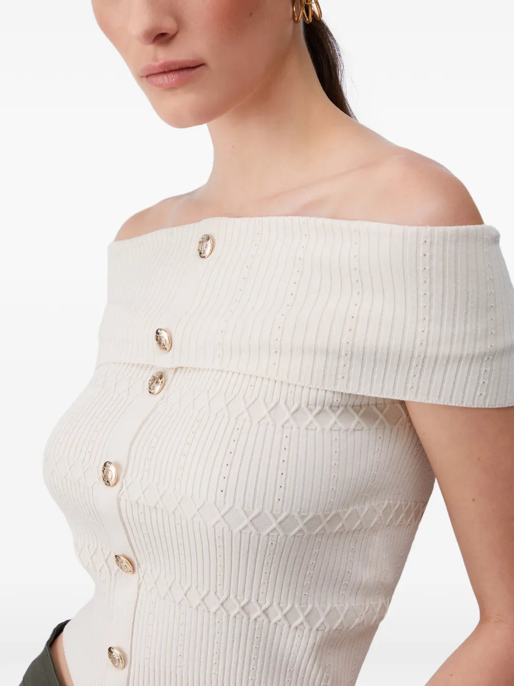 bardot-neck top