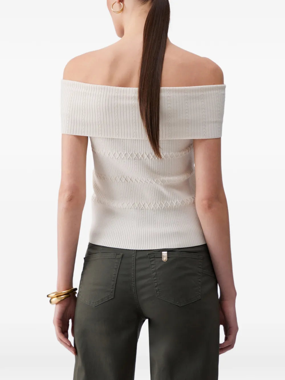 bardot-neck top