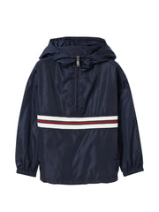 striped hooded jacket