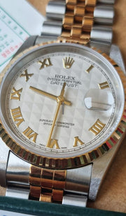 Rolex | Datejust | 16233 | Gold/Steel | 36 mm | Gold/Steel | White | Automatic