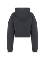 logo-embroidered zip-up Hoodie
