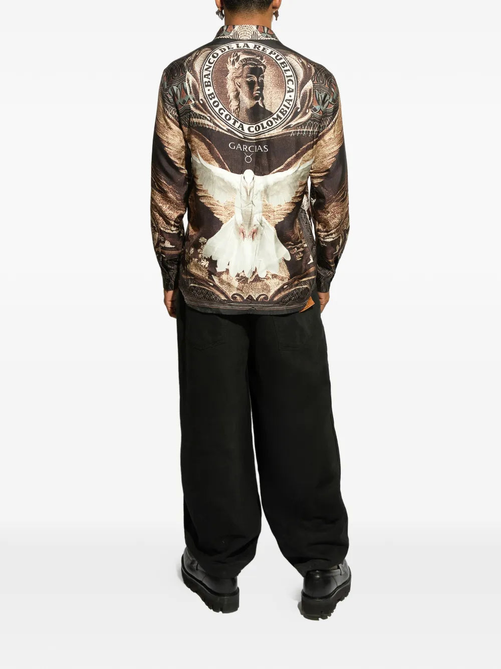 Pesos oversized print shirt