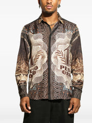 Pesos oversized print shirt