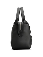 small leather tote bag